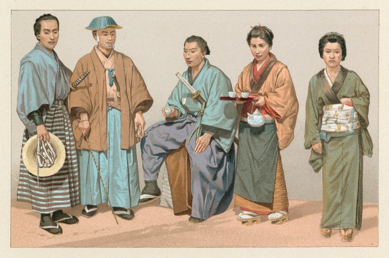 Japansk kostym av French School