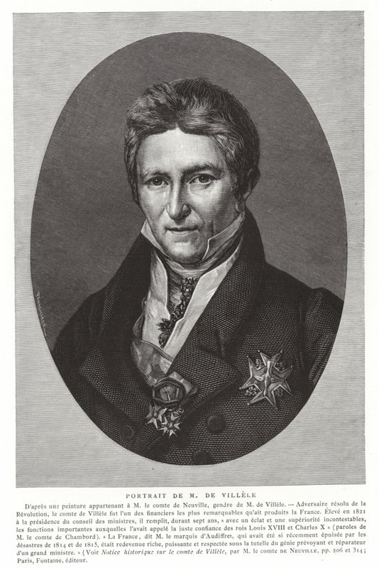 Jean-Baptiste de Villele, fransk statsman av French School
