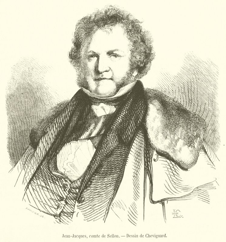 Jean-Jacques, greve av Sellon (gravyr) av French School