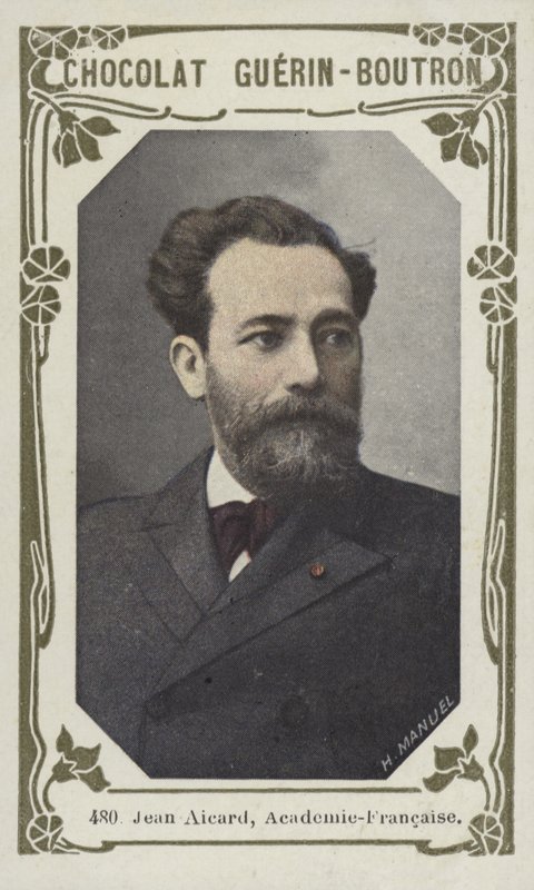 Jean Aicard, Academie-Francaise (färgad bild) av French School