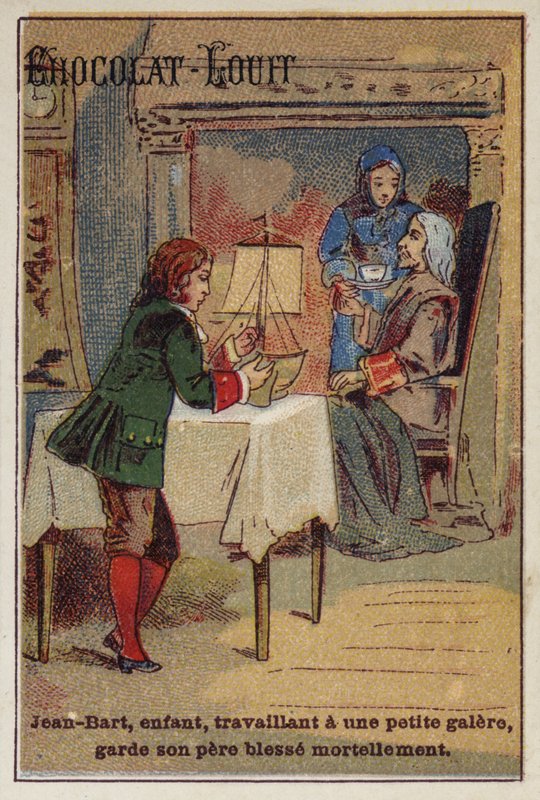 Jean Bart, fransk sjöbefälhavare och kapare från 1600-talet, som barn av French School