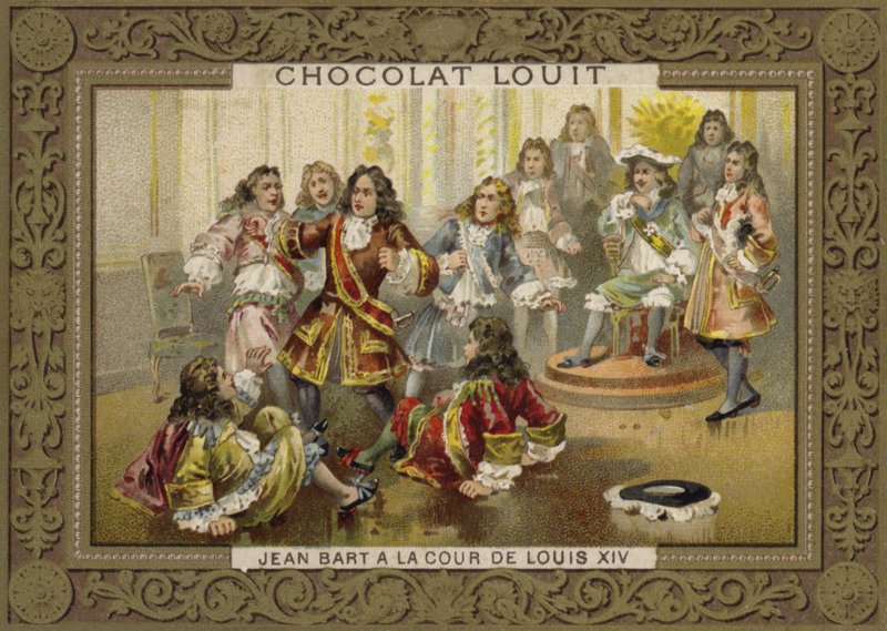 Jean Bart vid Ludvig XIV:s hov av French School