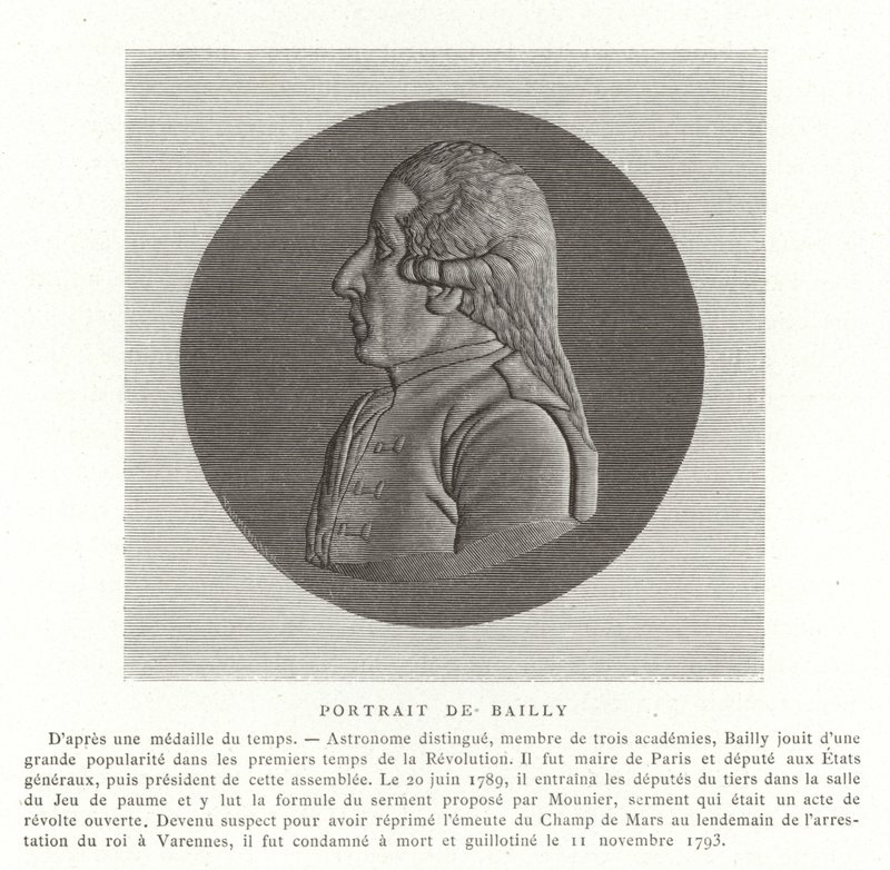 Jean Sylvain Bailly, fransk astronom, matematiker och revolutionär politiker av French School