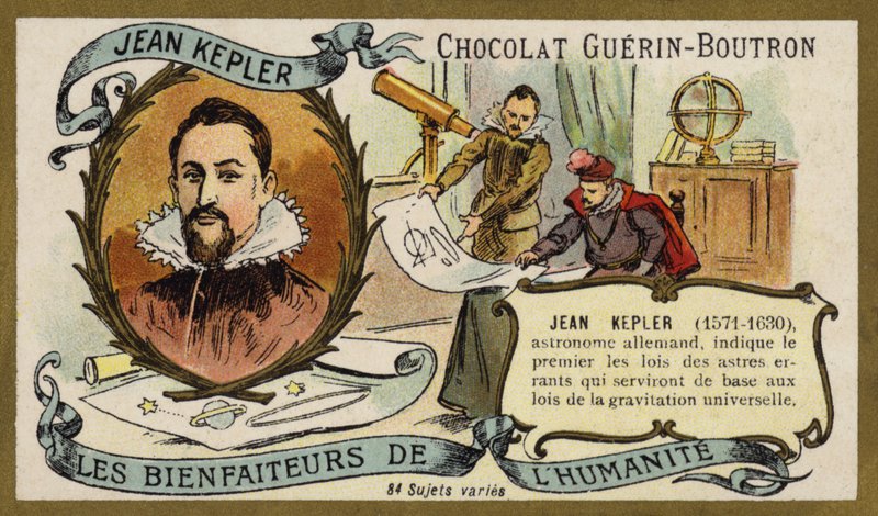 Johannes Kepler, tysk astronom (chromolitho) av French School