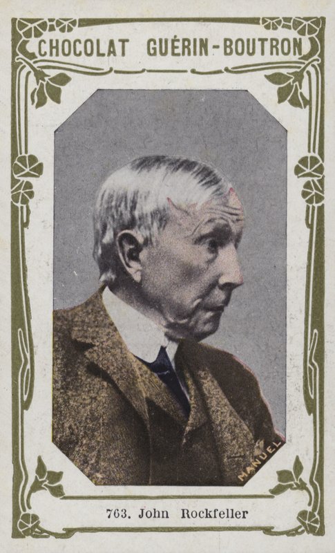 John Rockefeller (färgad bild) av French School
