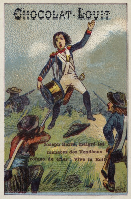 Joseph Bara, fransk revolutionär barnsoldat av French School