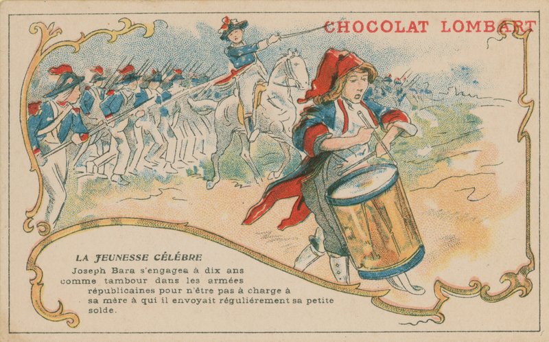 Joseph Bara, en berömd ung fransk republikansk soldat vid tiden för den franska revolutionen av French School