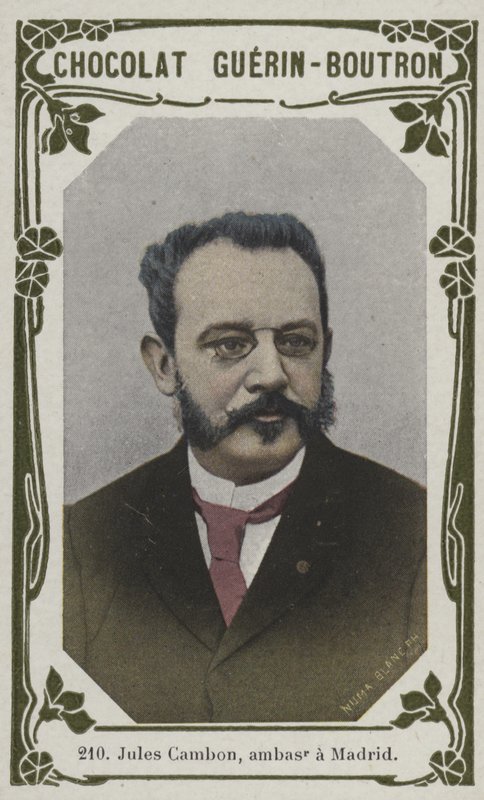 Jules Cambon, ambassadör i Madrid (färgad bild) av French School