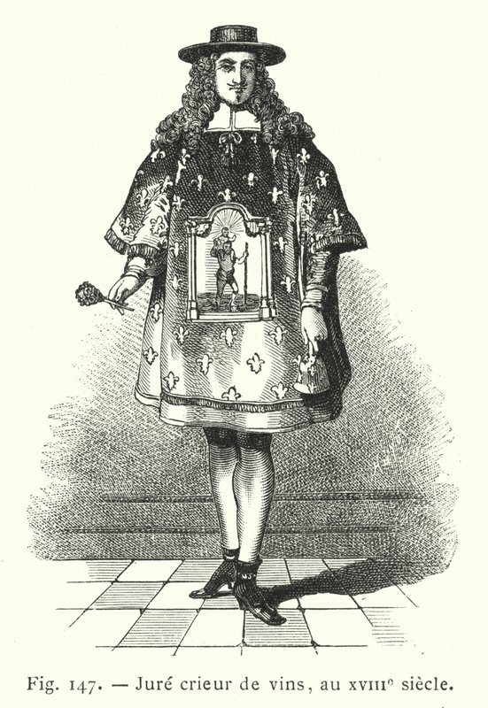 Svuren vinskrikare, 1700-tal (gravyr) av French School