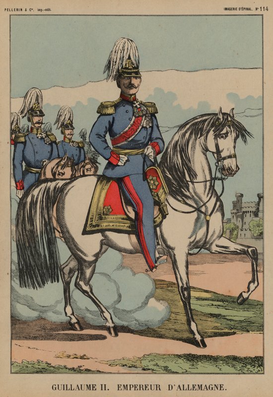 Kaiser Wilhelm II av Tyskland av French School