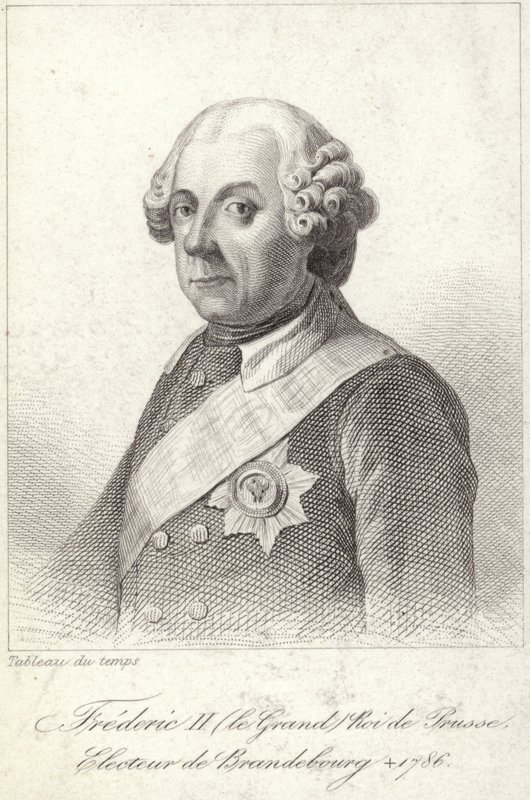Kung Fredrik II av Preussen av French School