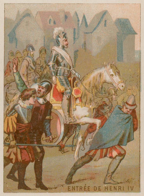 Kung Henrik IV går in i Paris av French School