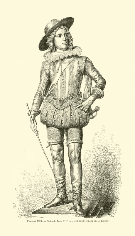 kung Ludvig XIII av Frankrike av French School