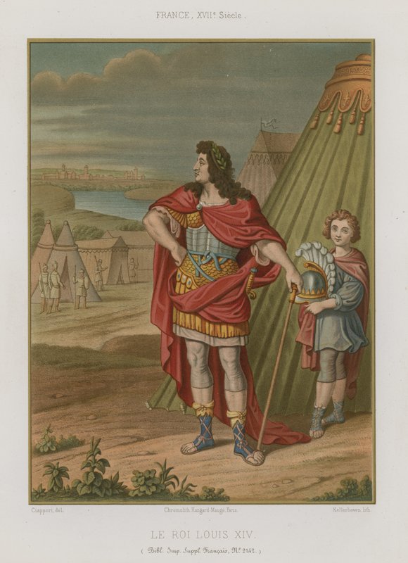 kung Ludvig XIV av Frankrike av French School