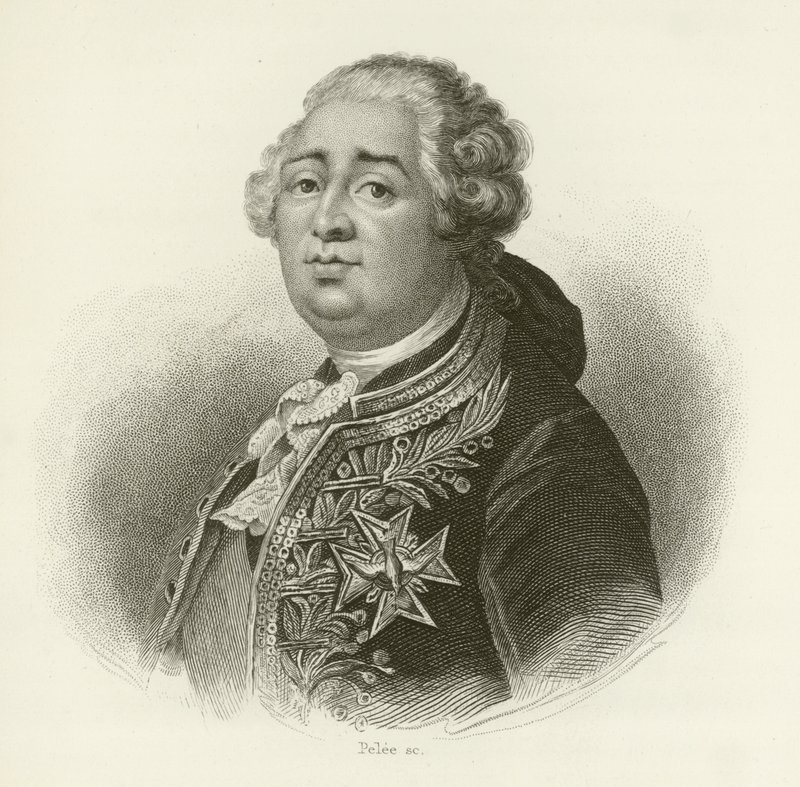 kung Ludvig XVI av Frankrike av French School