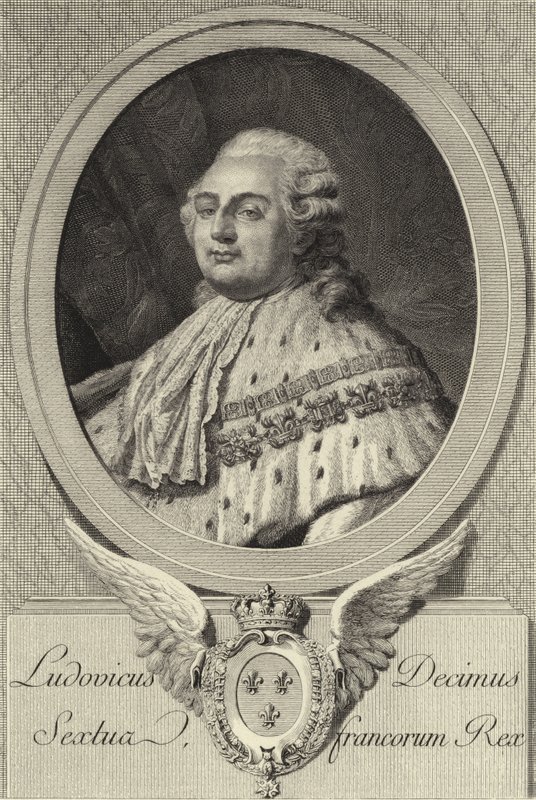 kung Ludvig XVI av Frankrike av French School