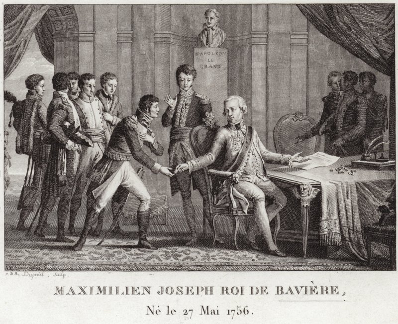 kung Maximilian I av Bayern av French School