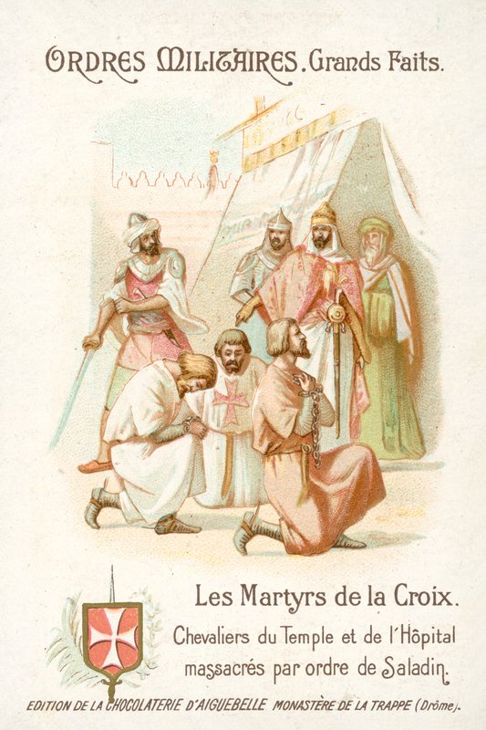 Tempelriddare och Hospitaller massakrerade på order av Saladin av French School