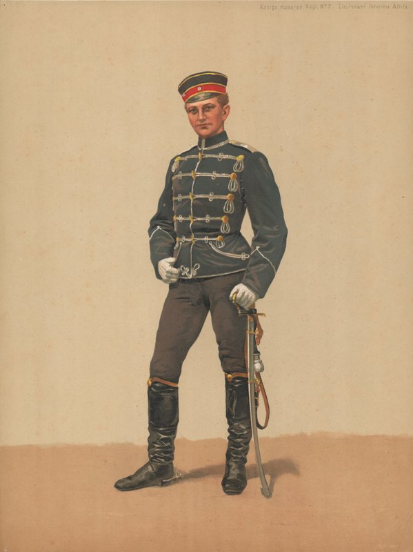 Konigs Husars Regt No 7, Lieutenant Interims Attila av French School