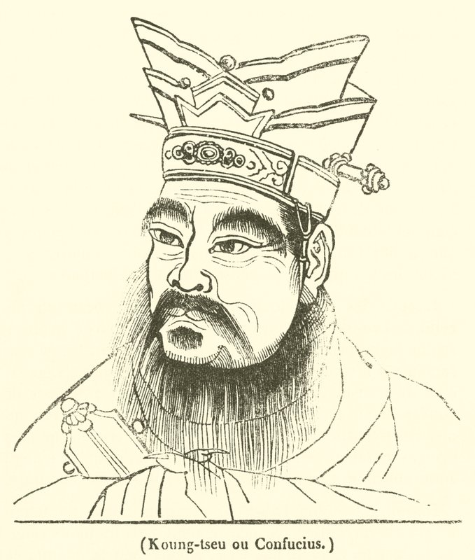 Koung-tseu ou Confucius (gravyr) av French School