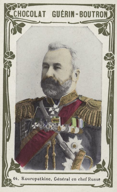 Kuropatkin, rysk generalchef (färgad bild) av French School