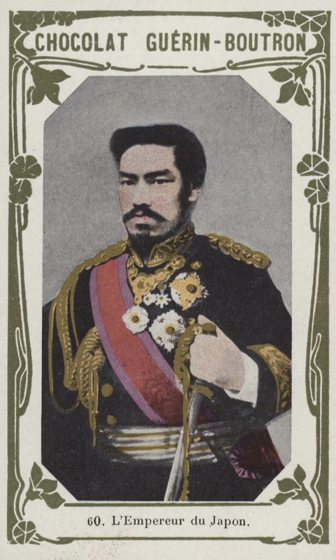 Kejsaren av Japan (färgad bild) av French School