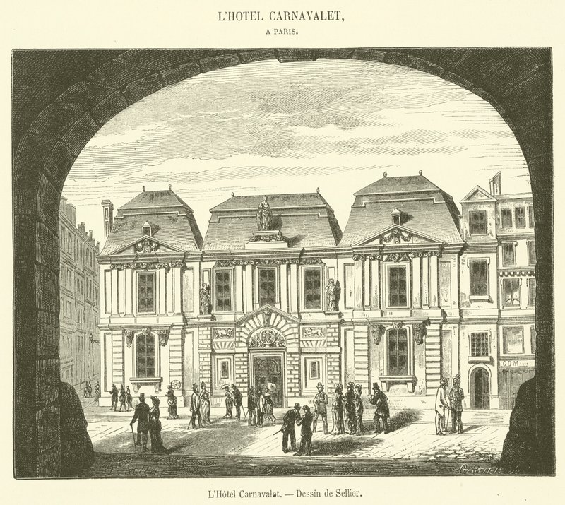 The Hotel Carnavalet (gravyr) av French School