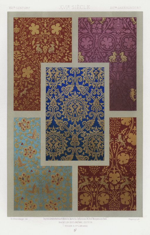 Tygernas prydnad: XVIth Century, XVIe Siecle, XVItes Jahrhundert (färg litho) av French School