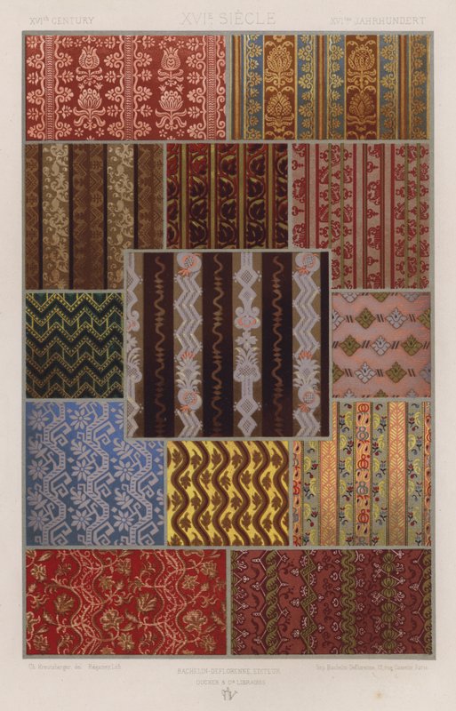 Tygernas prydnad: XVIth Century, XVIe Siecle, XVItes Jahrhundert (färg litho) av French School