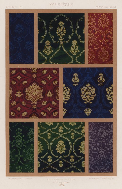 Tygernas prydnad: XVth Century, XVe Siecle, XVtes Jahrhundert (färg litho) av French School