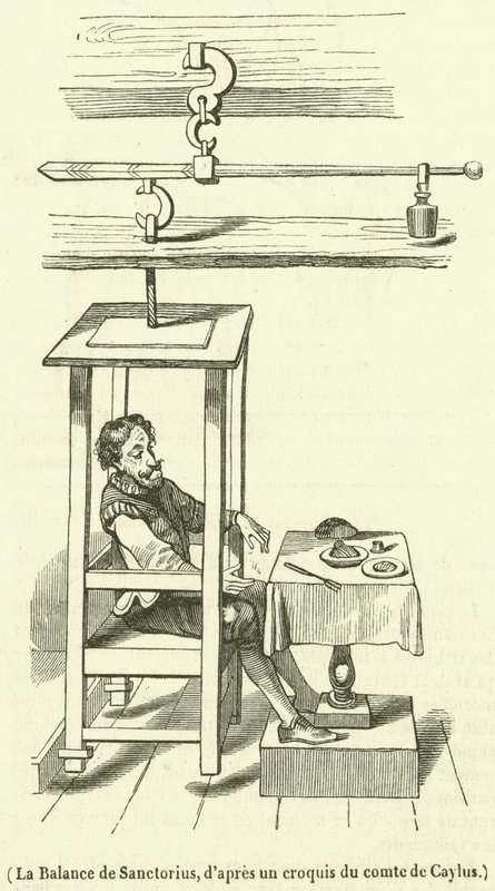 La Balance de Sanctorius (gravyr) av French School