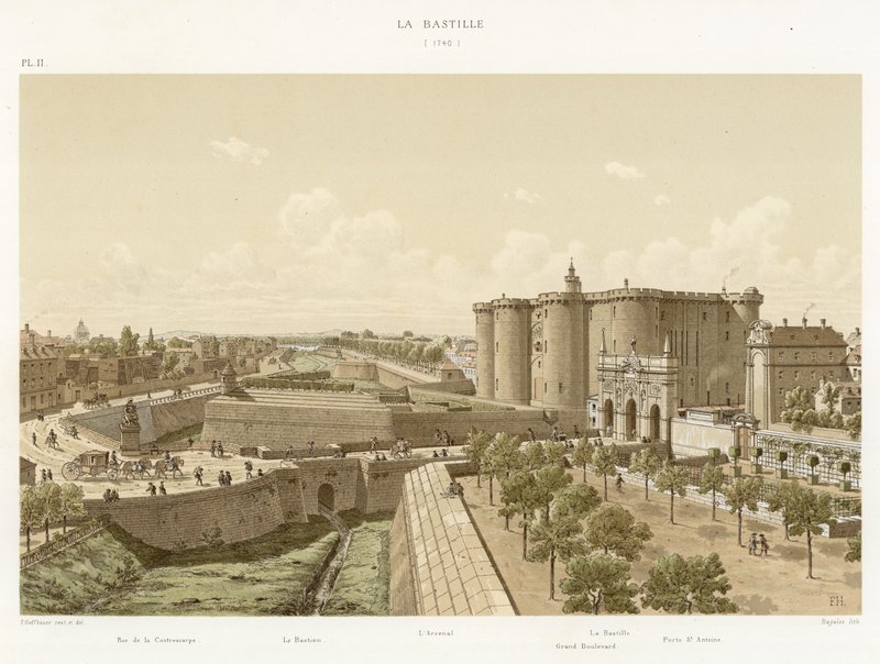 Bastiljen, 1740 av French School