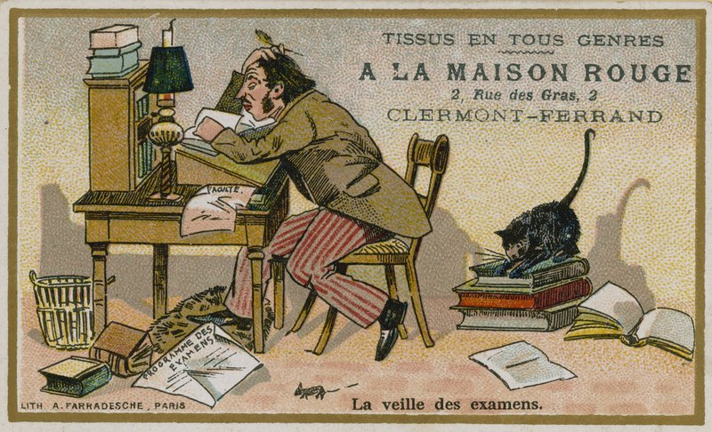La Maison Rouge-bytekort, kvällen till proven av French School