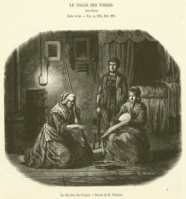 Häxan från Vogeserna (gravyr) av French School