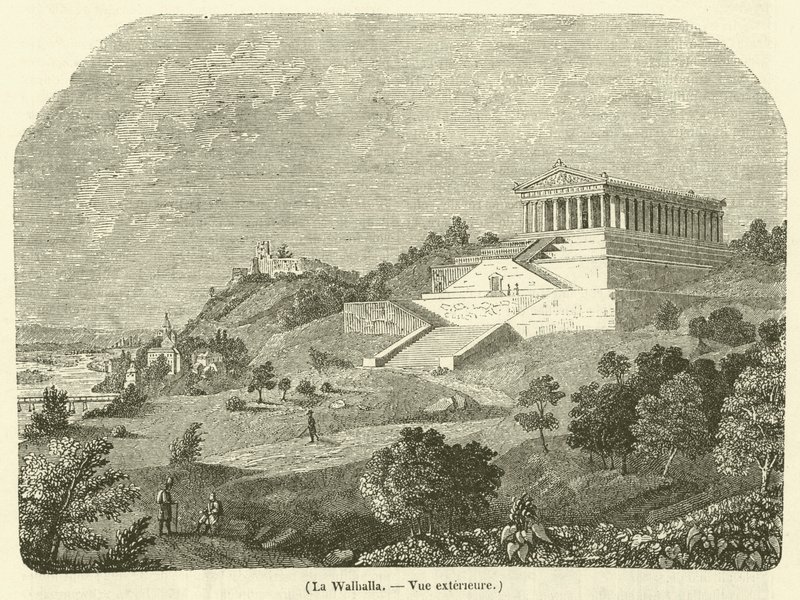 Valhalla, yttre vy (gravyr) av French School