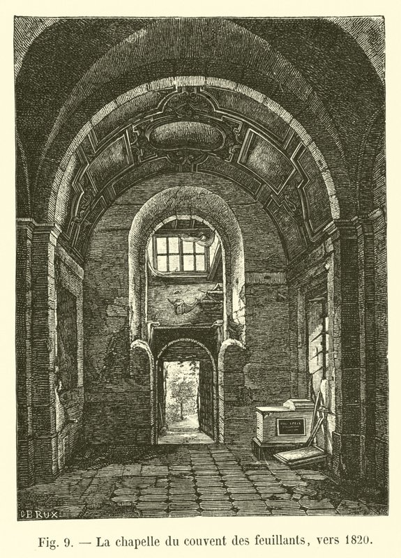 Kapellet i Feuillantsklostret, omkring 1820 av French School