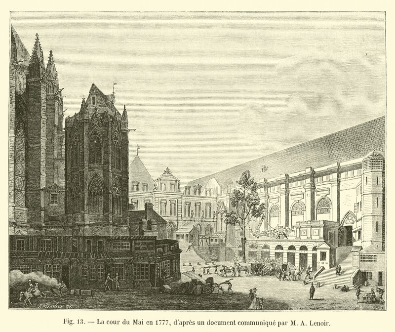 Rätten i maj 1777, enligt en handling meddelad av M A Lenoir av French School