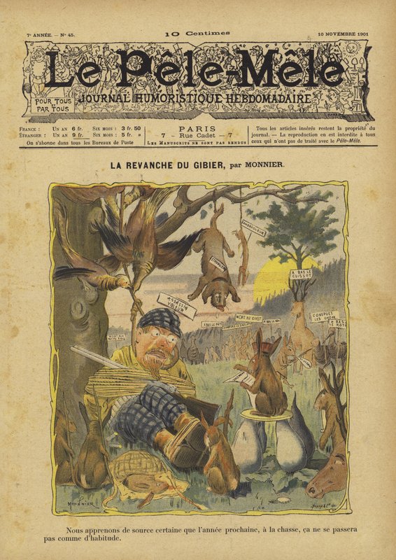 Spelets revansch. Illustration för Le Pele-Mele av French School