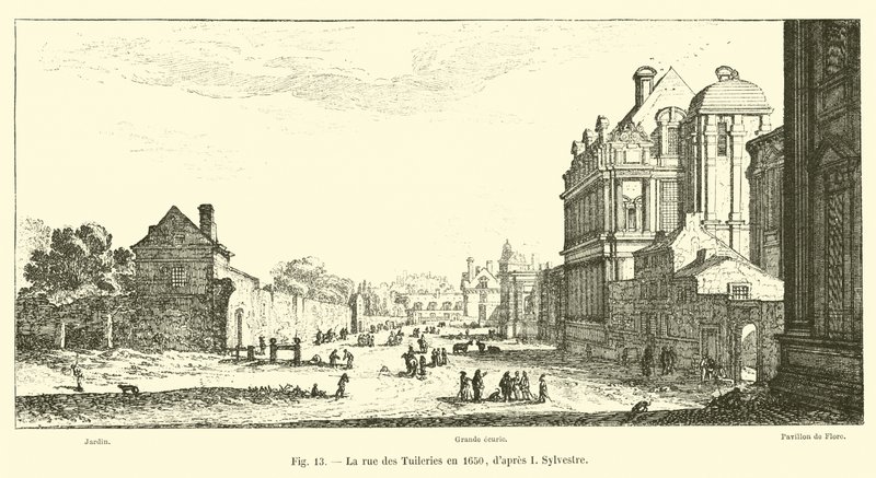 Rue des Tuileries 1650, efter I Sylvestre av French School