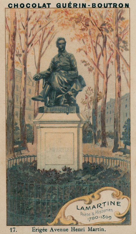 Lamartine, poet och historiker, 1790-1869, Erigee Avenue Henri Martin av French School