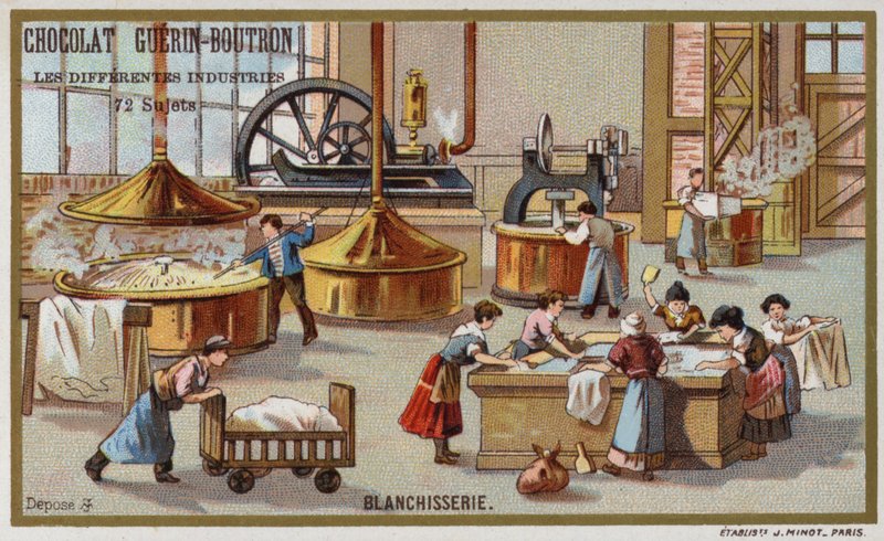 Tvätt (chromolitho) av French School
