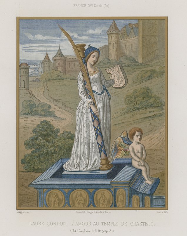 Laura vid kyskhetens tempel av French School