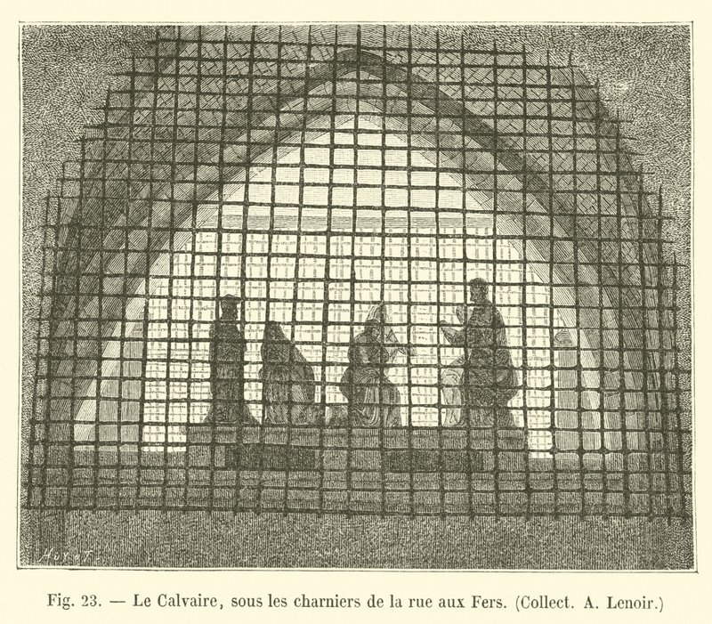 Golgata, under massgravarna i rue aux Fers, Samla en Lenoir av French School