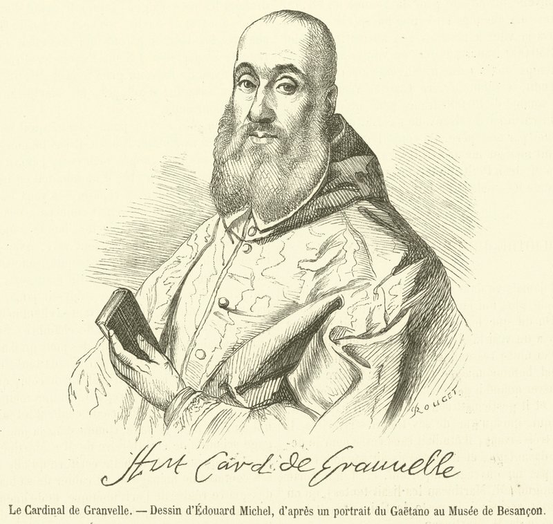 Kardinal de Granvelle (gravyr) av French School