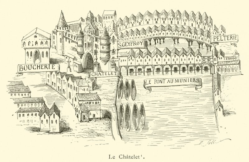 Le Chatelet (gravyr) av French School