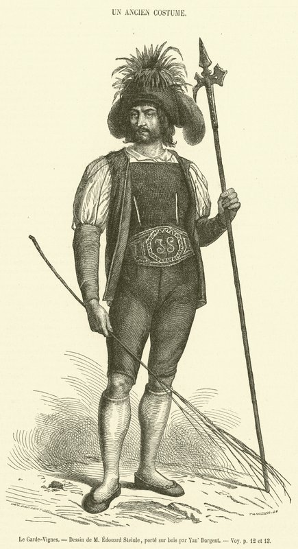 The Vinekeeper (gravyr) av French School