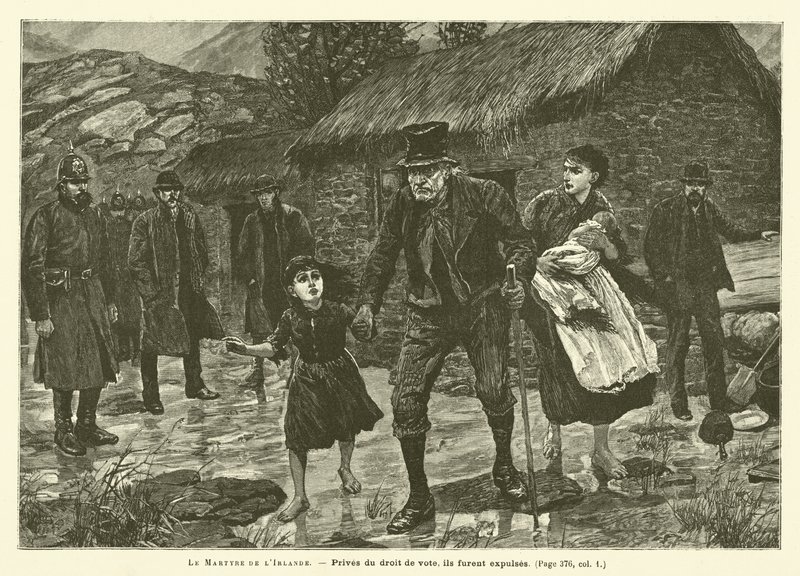 The Martyrdom of Ireland (gravyr) av French School