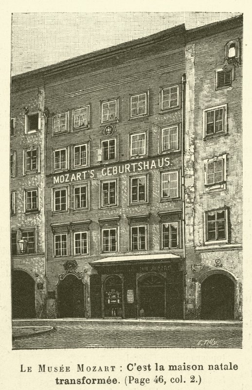 Le Musee Mozart (gravyr) av French School