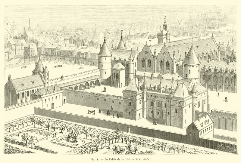 Stadens palats på 1300-talet av French School