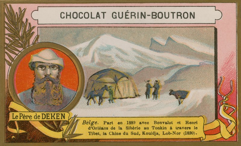 Le Pere Deken, belgisk upptäcktsresande från 1800-talet av French School